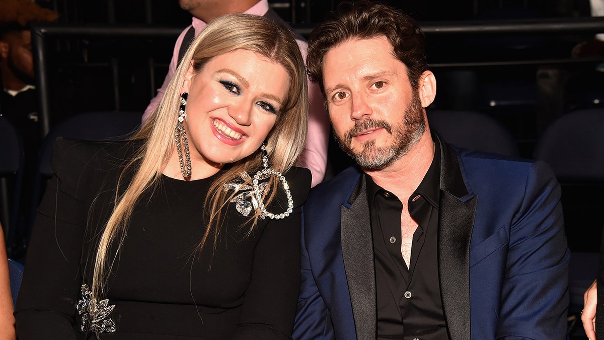 Kelly Clarkson and Brandon Blackstock astatine nan 2018 CMT Music Awards.