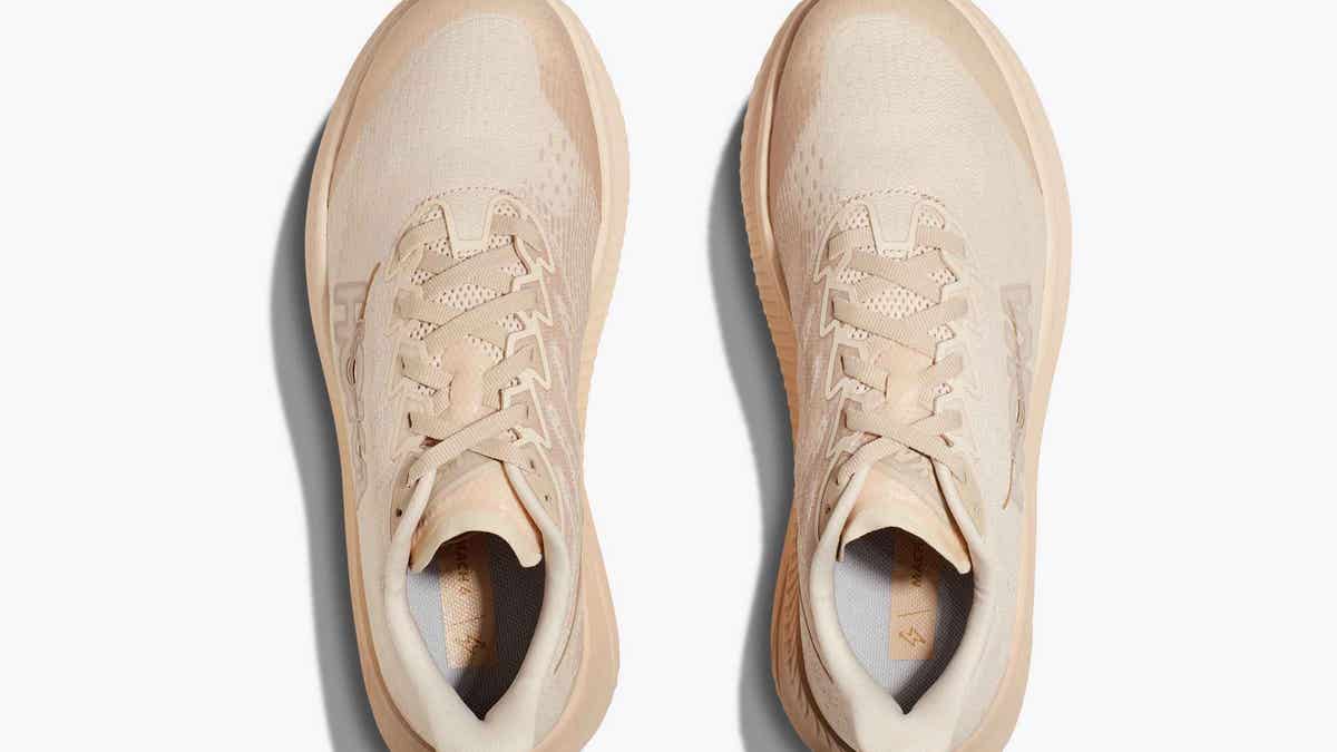 These running shoes were designed to withstand wear and tear.