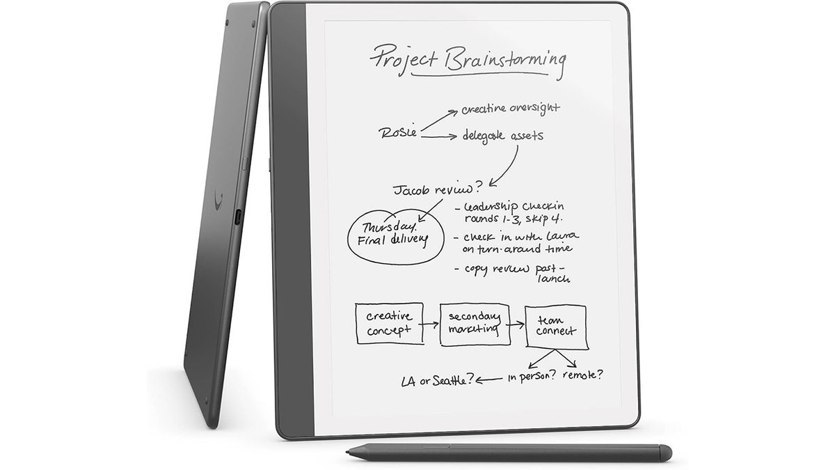 Write notes and read your books with this Kindle Scribe. 