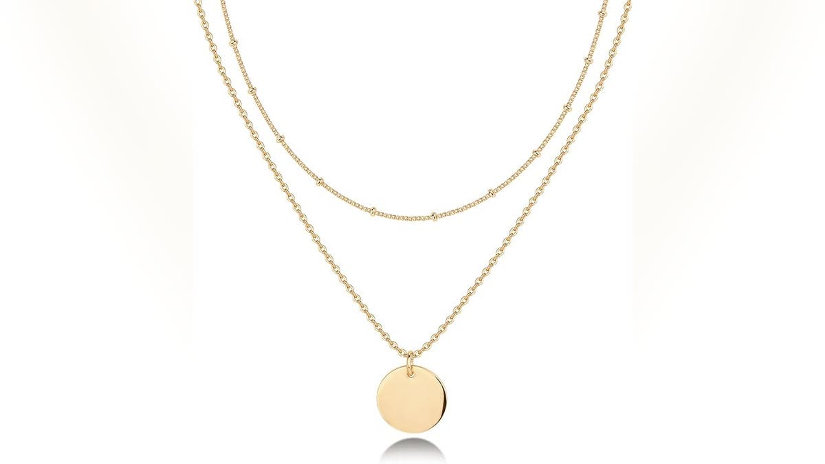 This layered charm necklace goes with every outfit. 