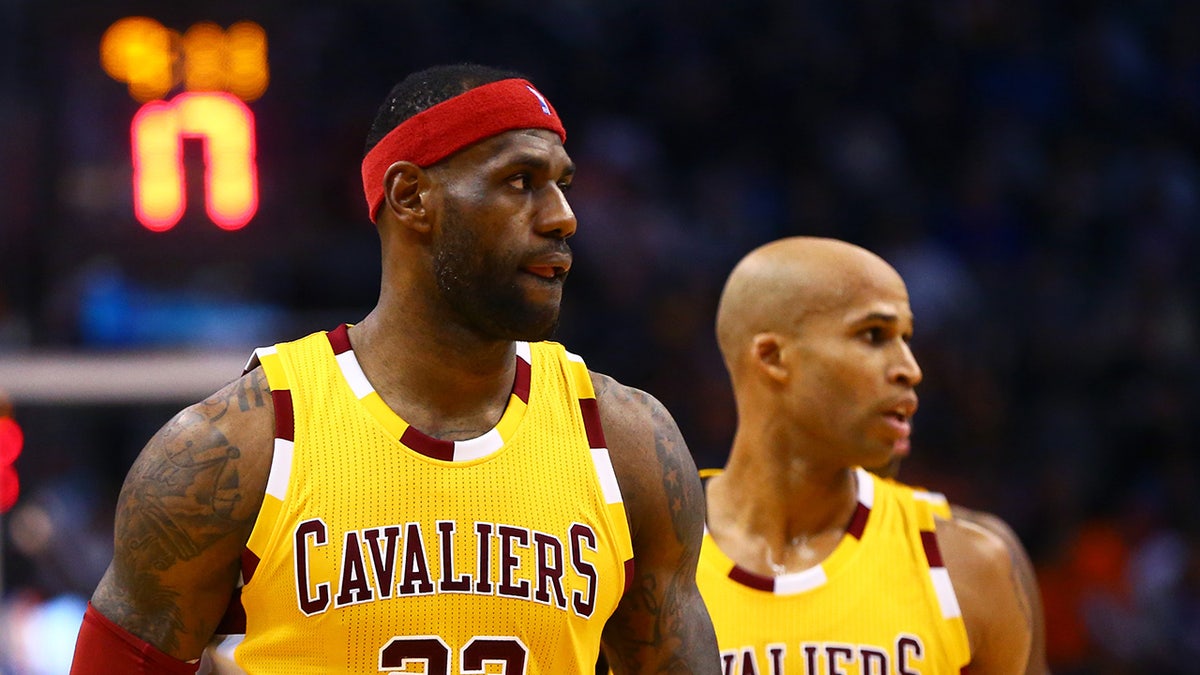 LeBron James and Richard Jefferson