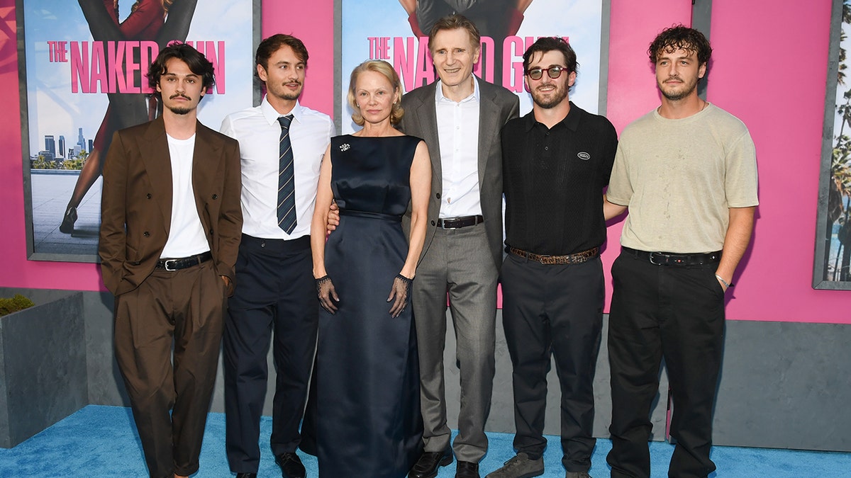 Pamela Anderson and Liam Neeson's sons