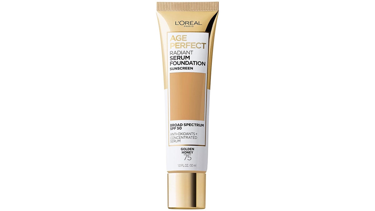This serum-foundation hybrid provides sun protection and a  radiant finish that won’t settle into fine lines. 