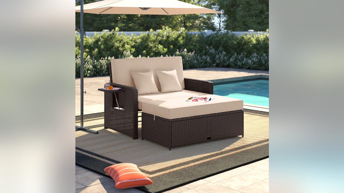 Update your patio lounging with a new loveseat.