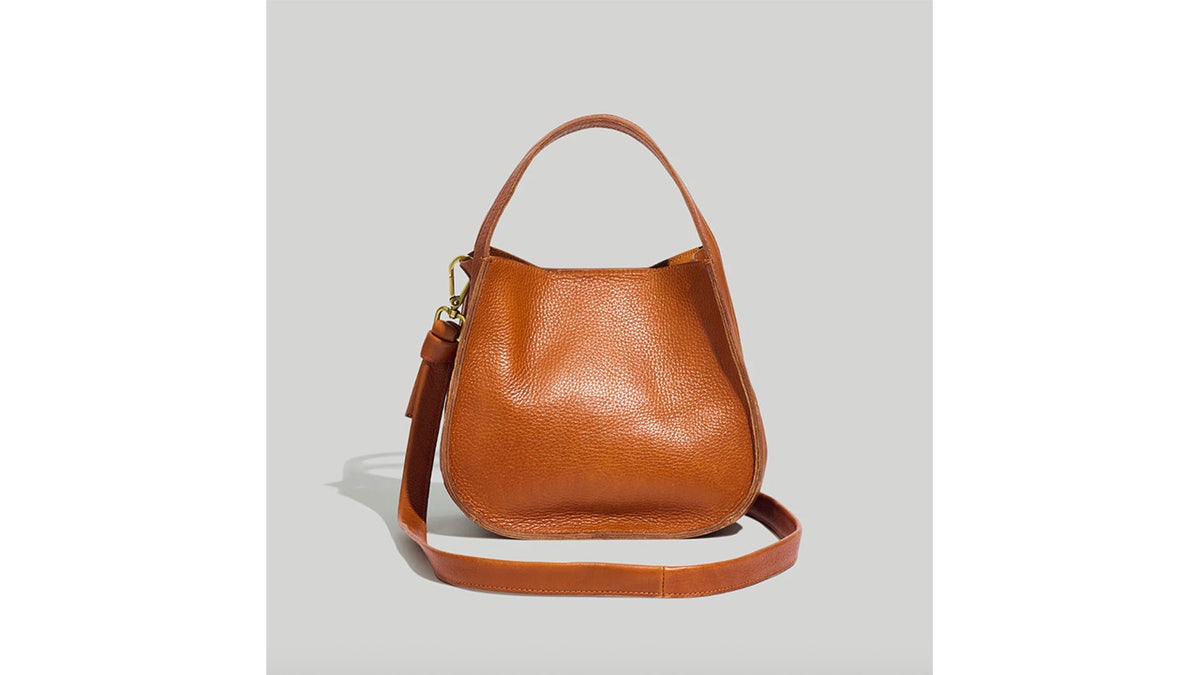 You’ll love the soft leather this bag is crafted from.