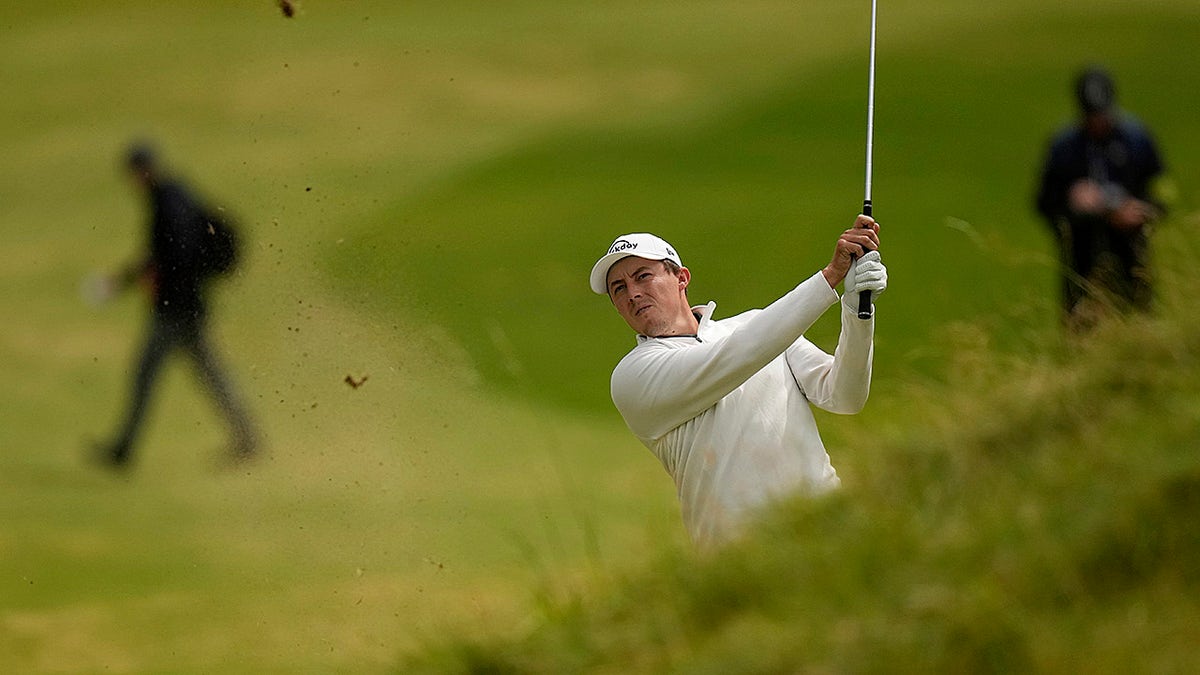 Matt Fitzpatrick plays shot