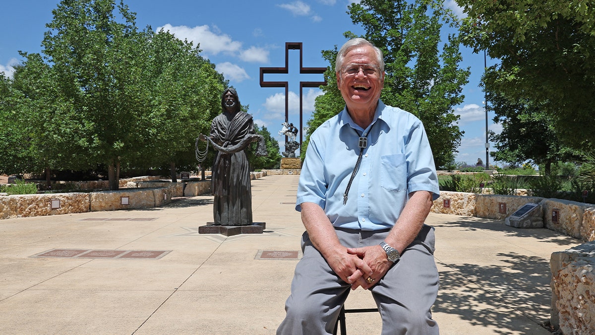 Max Greiner Jr. sitting successful nan plot he designed