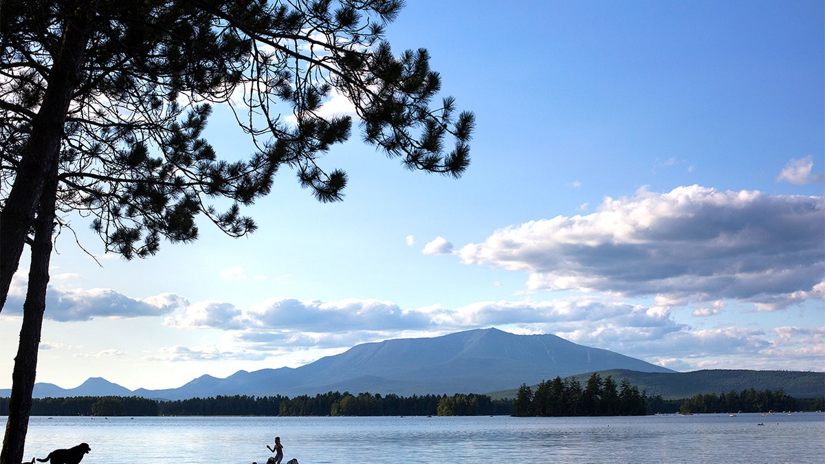 Mount Katahdin as seen from lake.