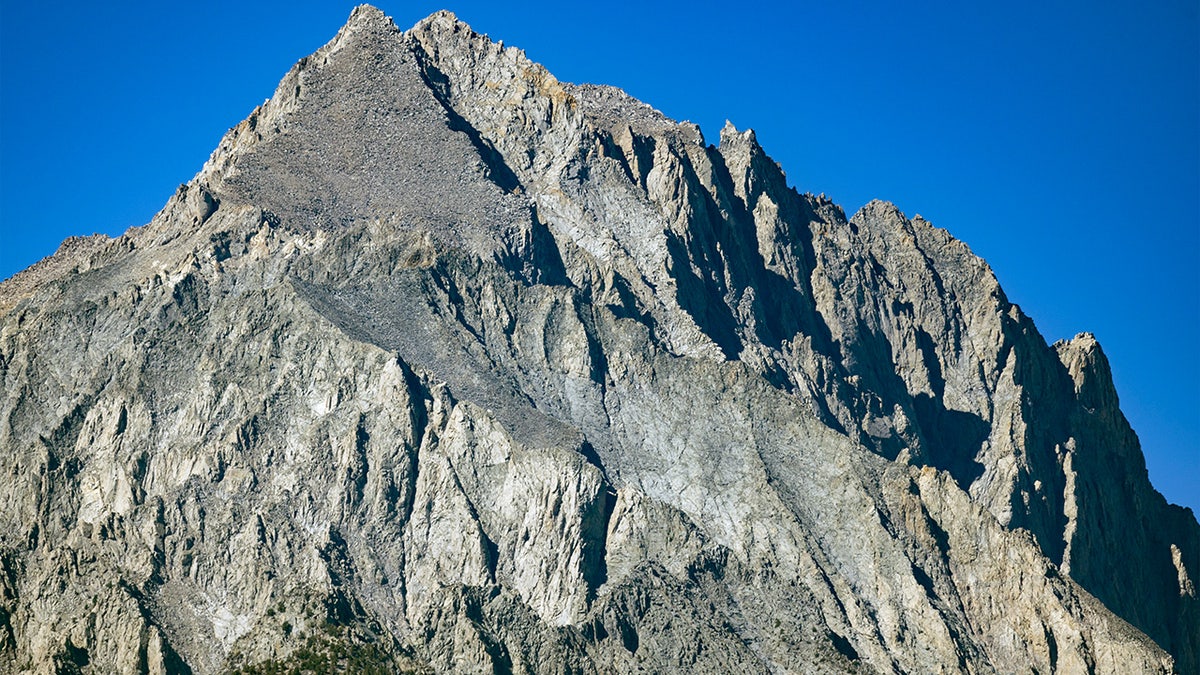 Mount Williamson mountain peak without snow in Eastern Sierra Nevada Mountains near Lone Pine California