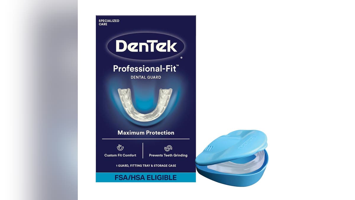 Mold this mouth guard with hot water for a custom fit.