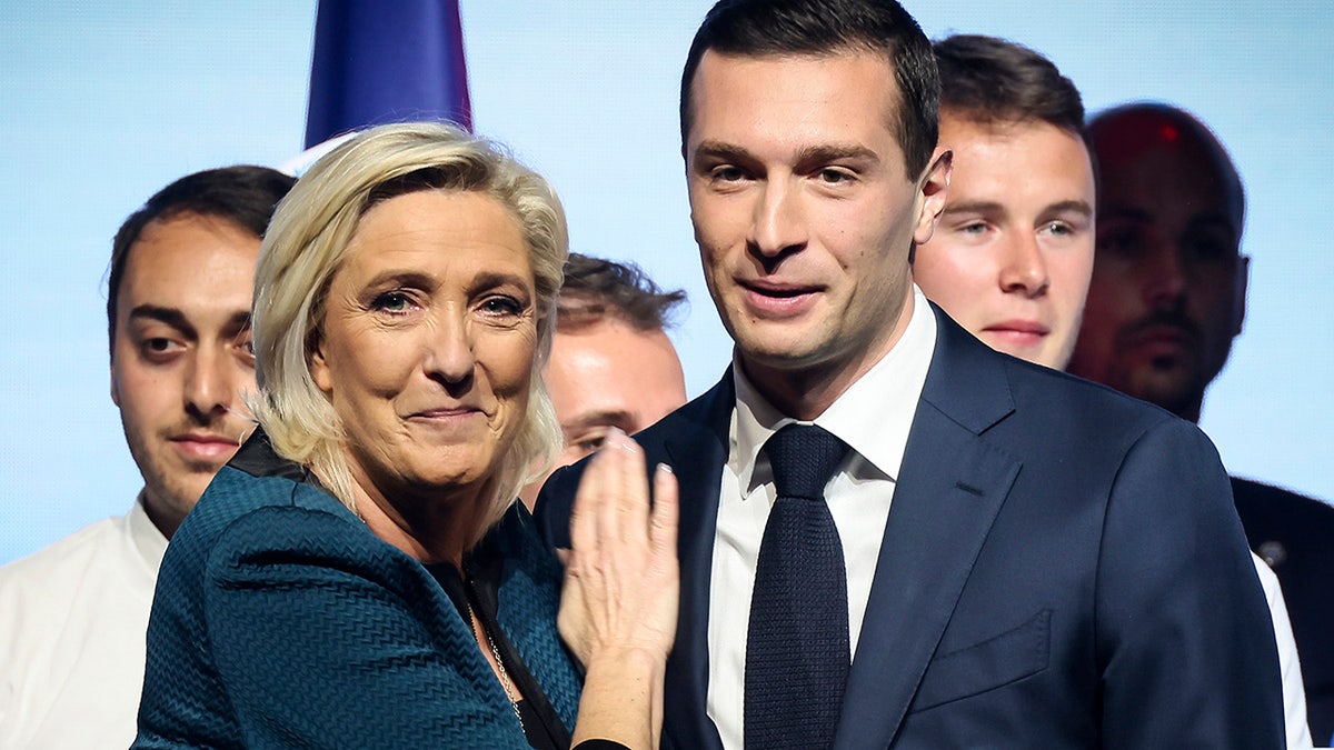 Marine Le Pen and Jordan Bardella