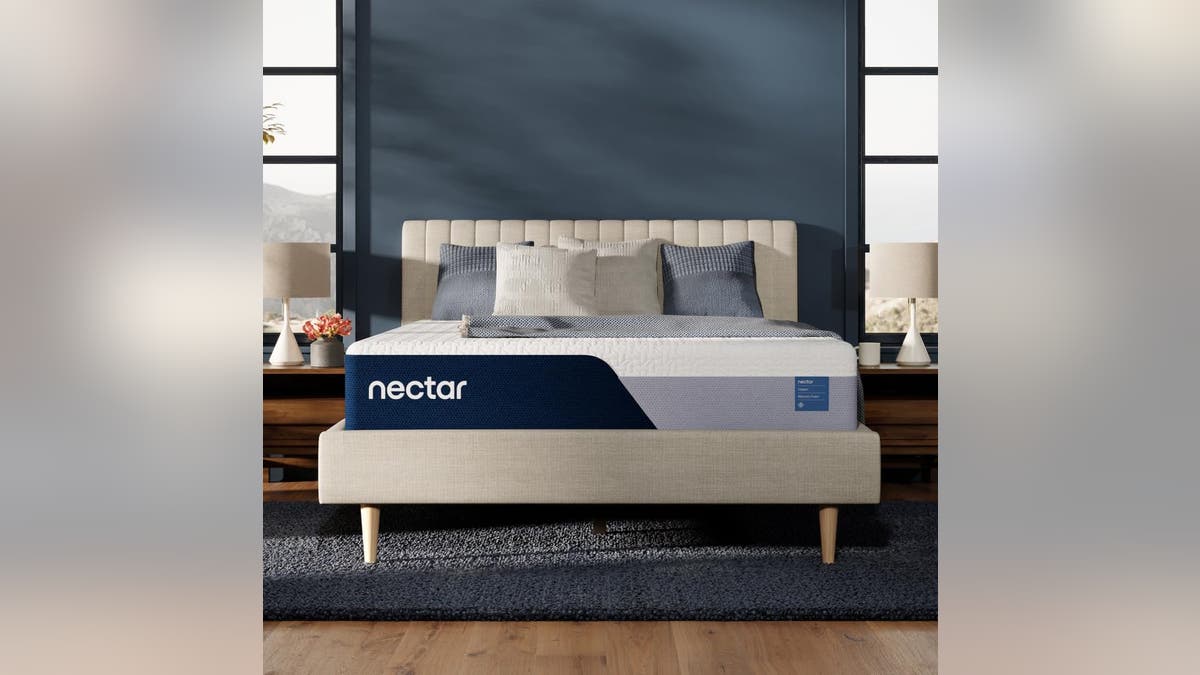 This medium-firm mattress is supportive and cooling.