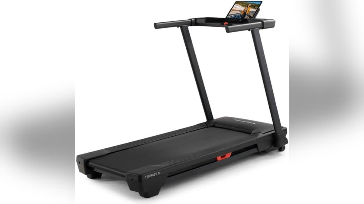Run or walk hands-free with this smart treadmill.