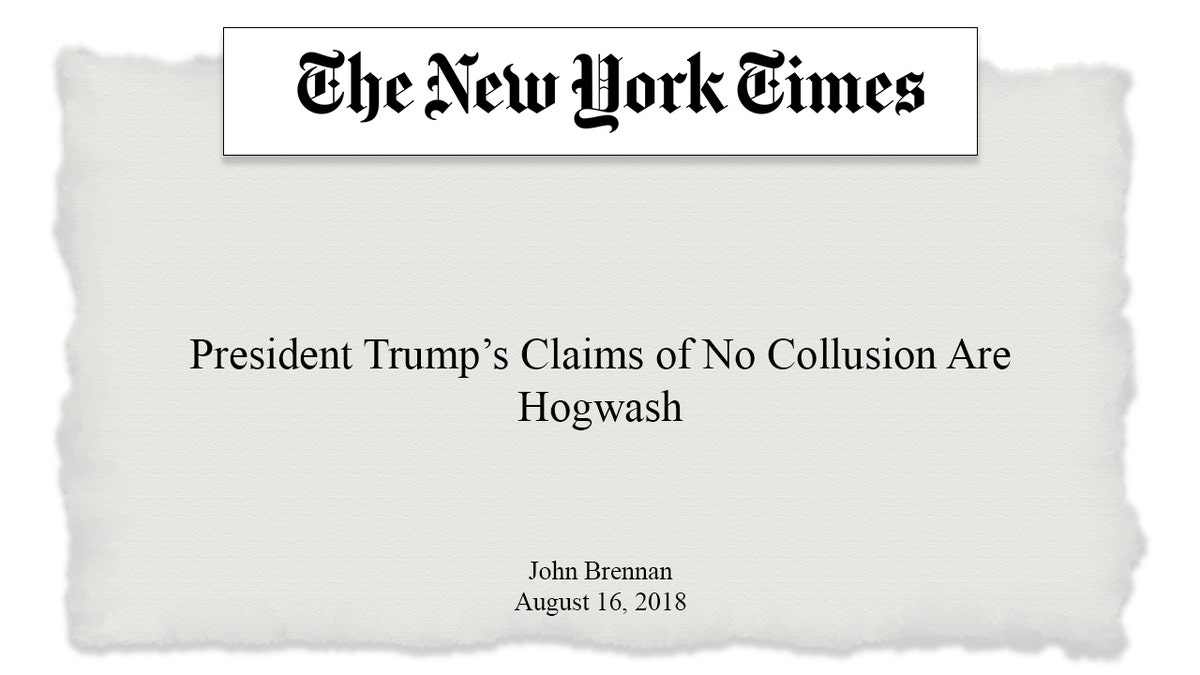 New York Times John Brennan op-ed