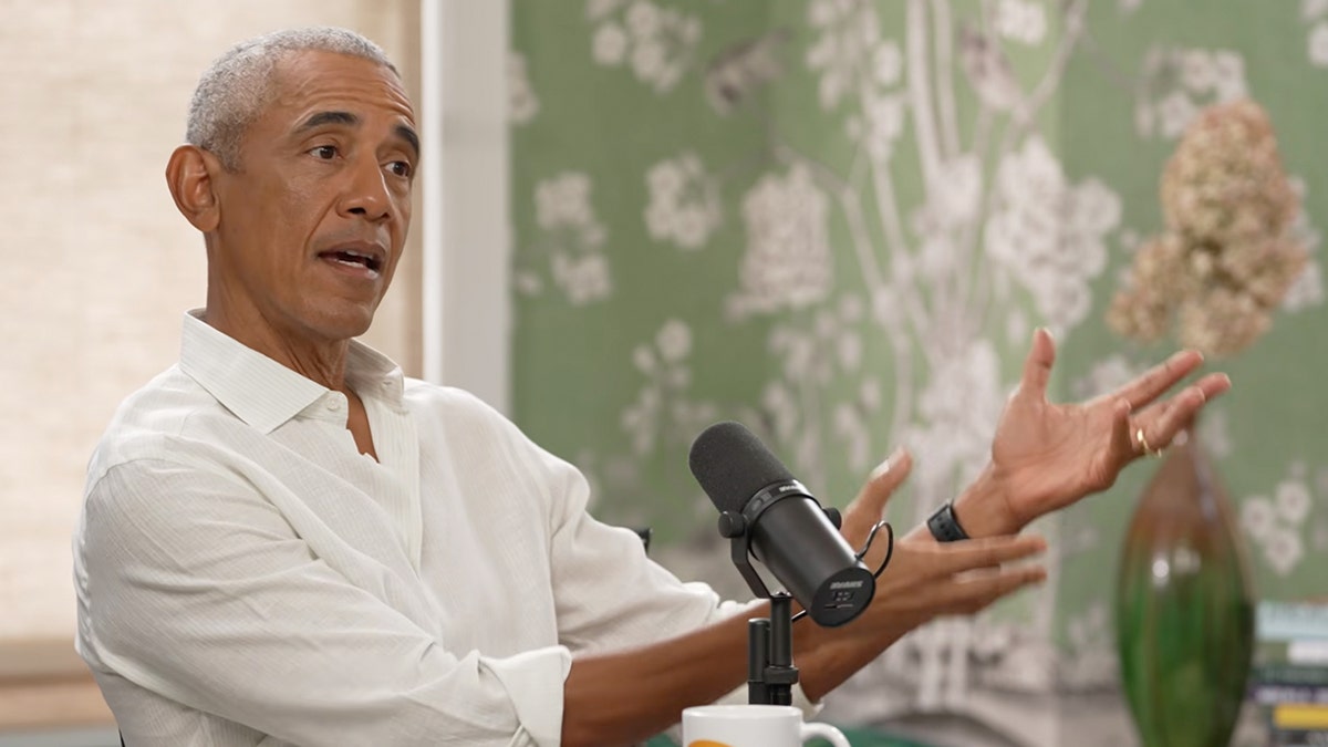 Barack Obama gesturing with hands