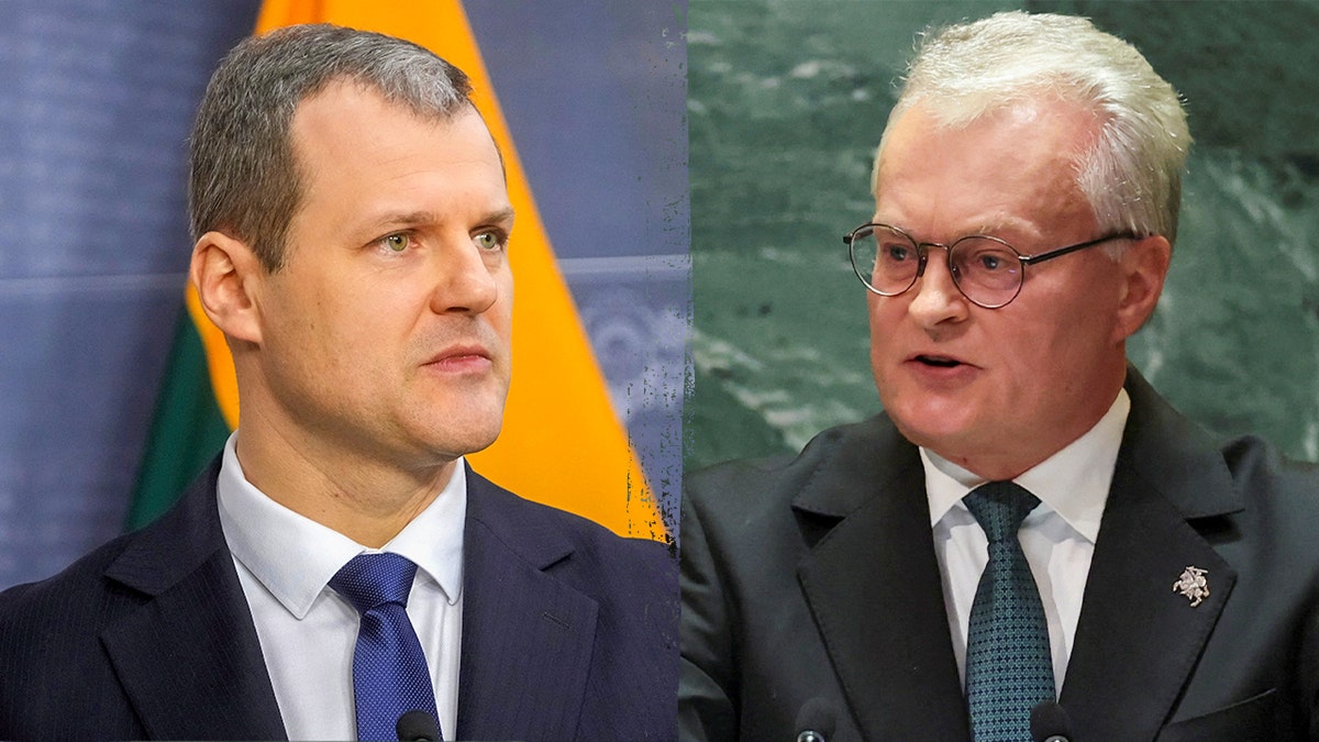 Prime Minister Gintautas Paluckas and Lithuanian President Gitanas Nausėda