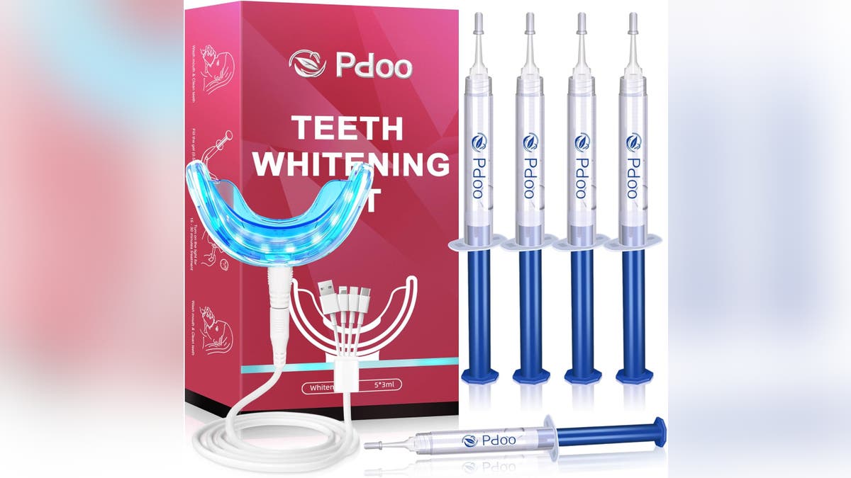 This kit comes with everything you need for whiter teeth.