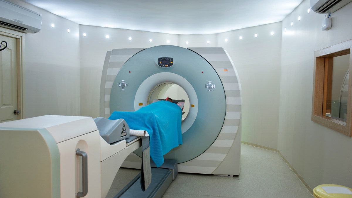 Person in MRI machine