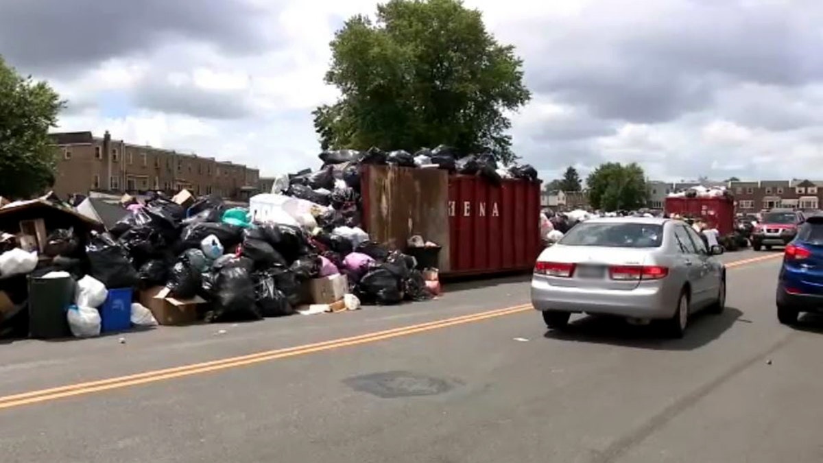 Trash piles up around Philadelphia as city worker strike reaches 1 week  at george magazine