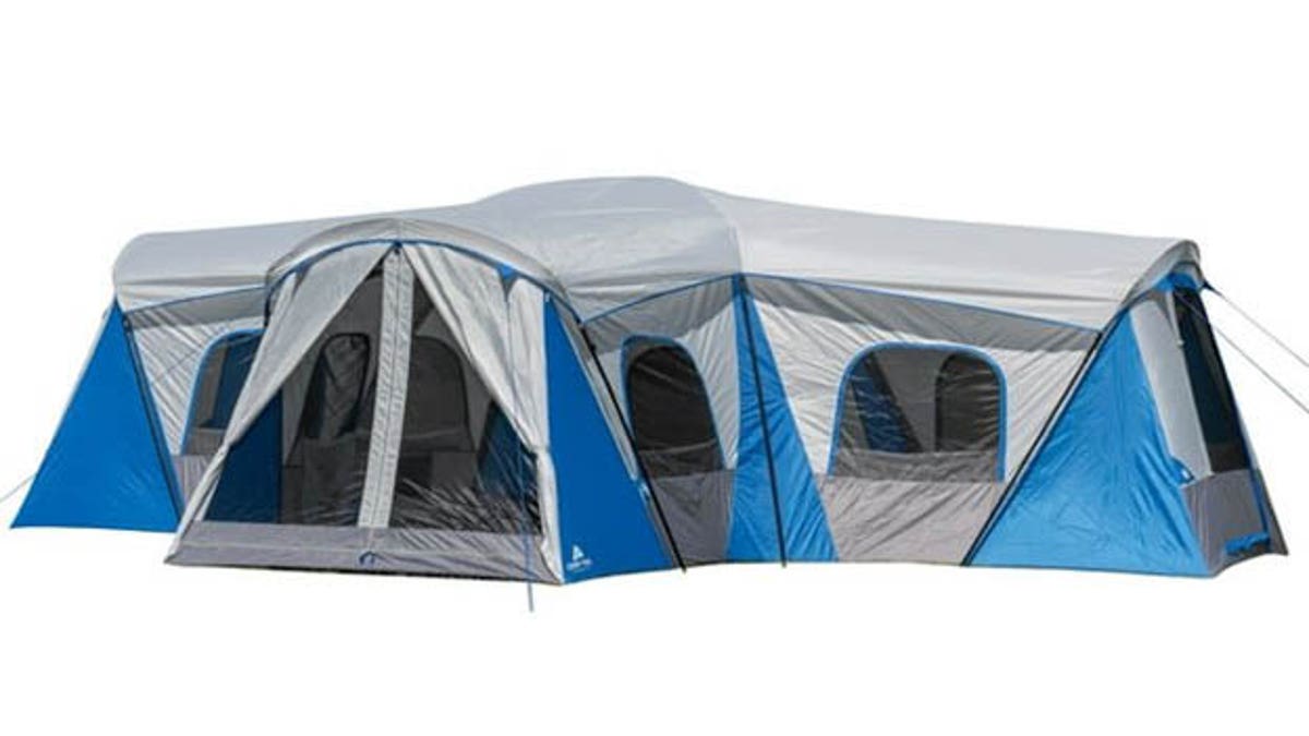 A spacious tent that can fit up to 16 people.
