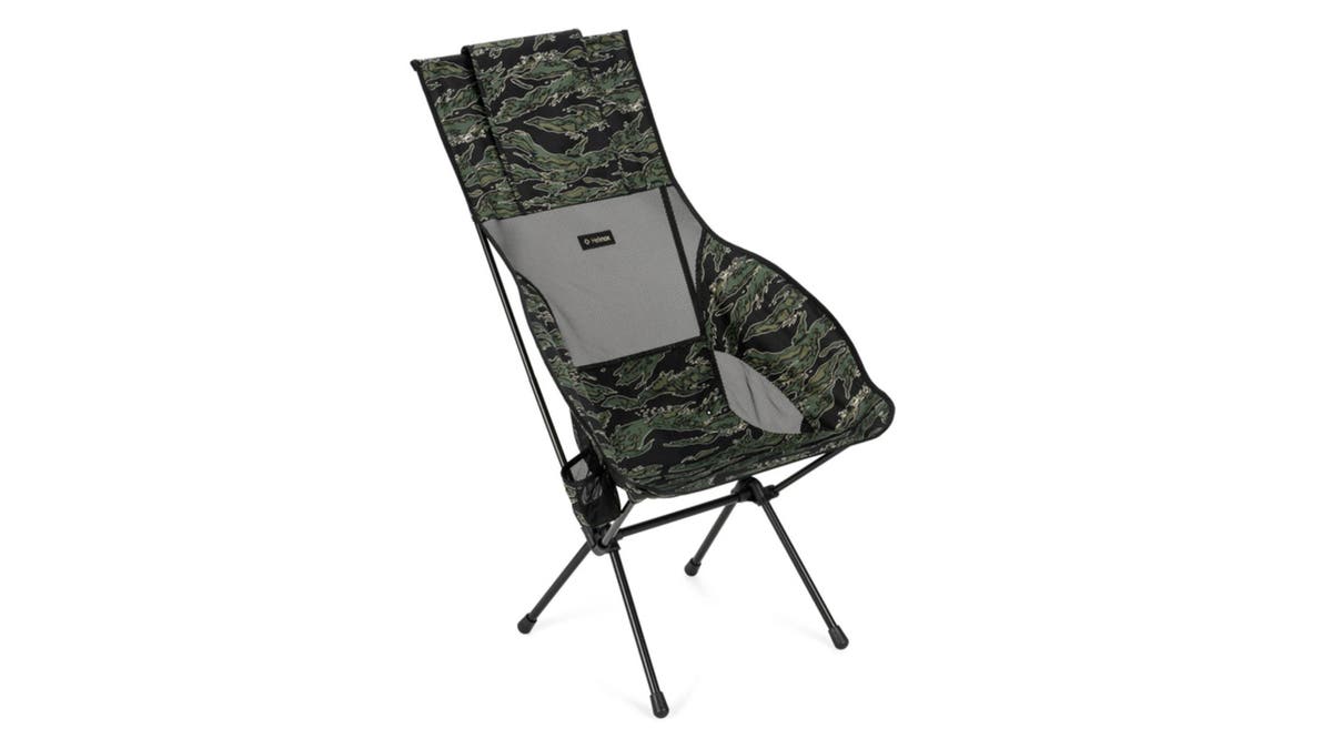The high-rise chair is comfortable and supportive.