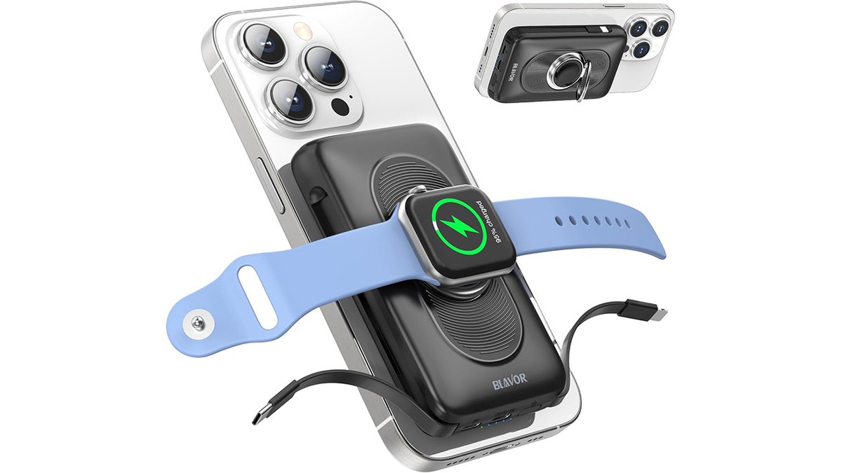 This charger can handle five devices at once.