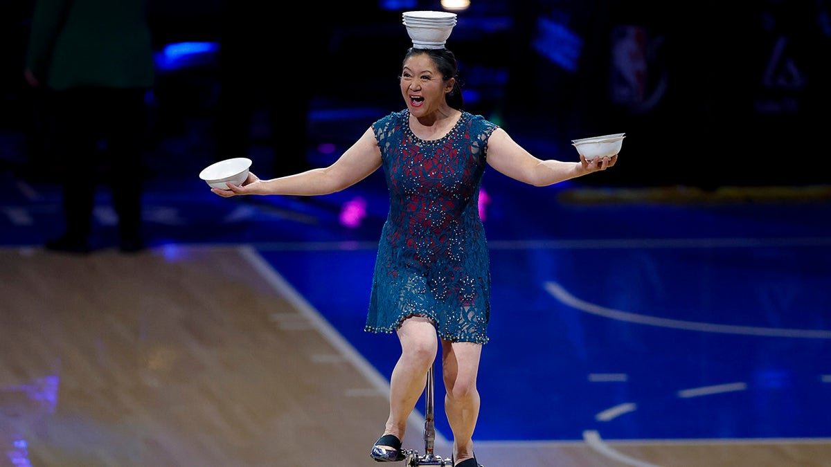 Red Panda performs halftime show