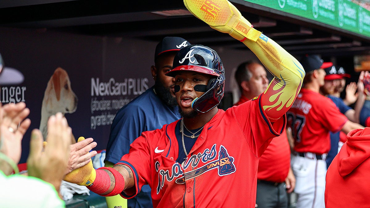 Ronald Acuna Jr. reacts