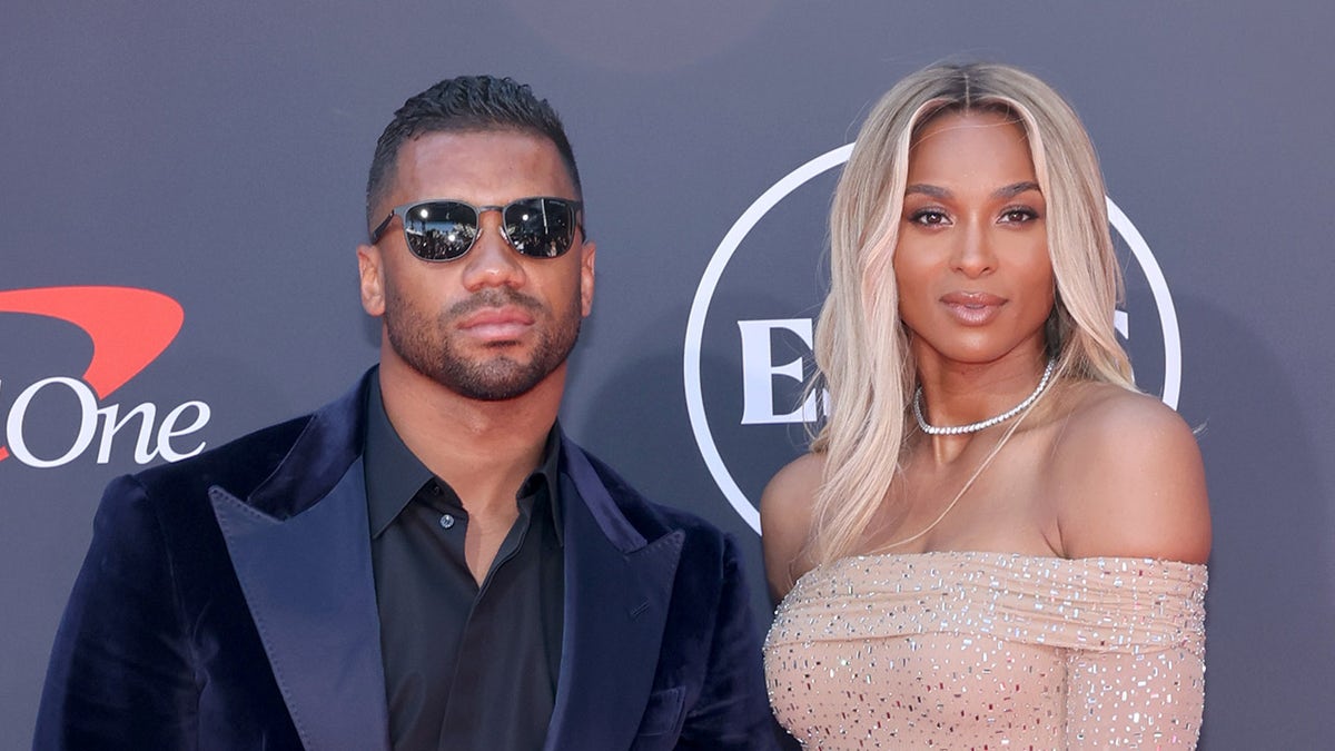 Russell Wilson and Ciara on red carpet