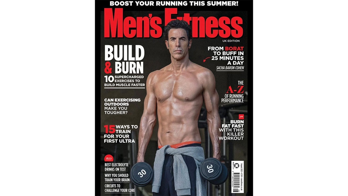 Sacha Baron Cohen on Men's Fitness cover