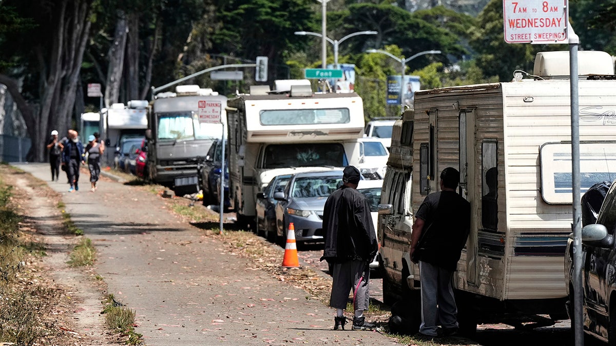 RVs parked in San Francisco