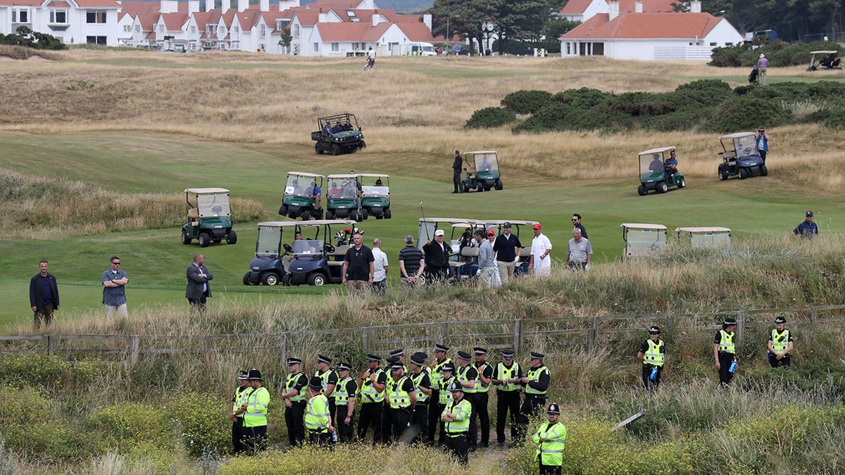Scotland ramps up police presence during Trump visit.