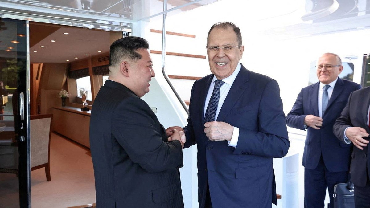 Kim Jong Un meeting with Sergei Lavrov