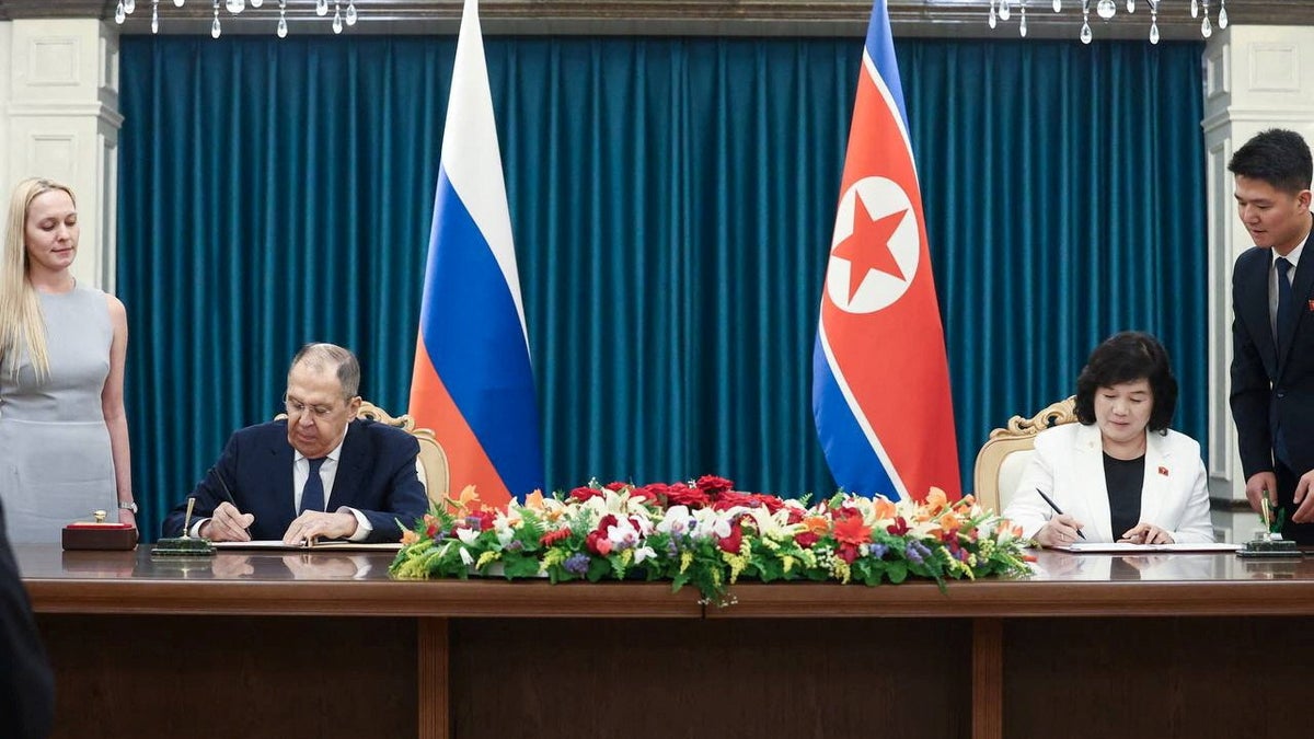 Sergei Lavrov in North Korea