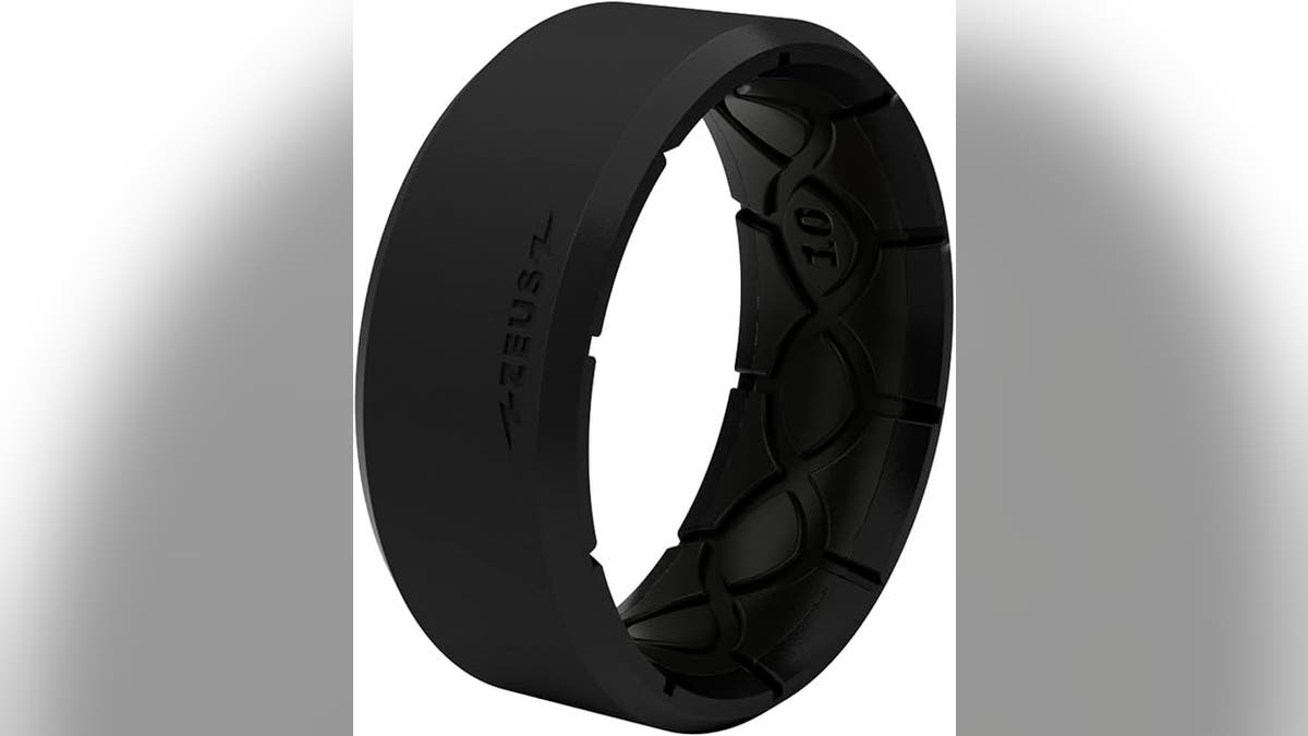 From the gym to yard work to everyday wear, this silicone band is perfect for active husbands.