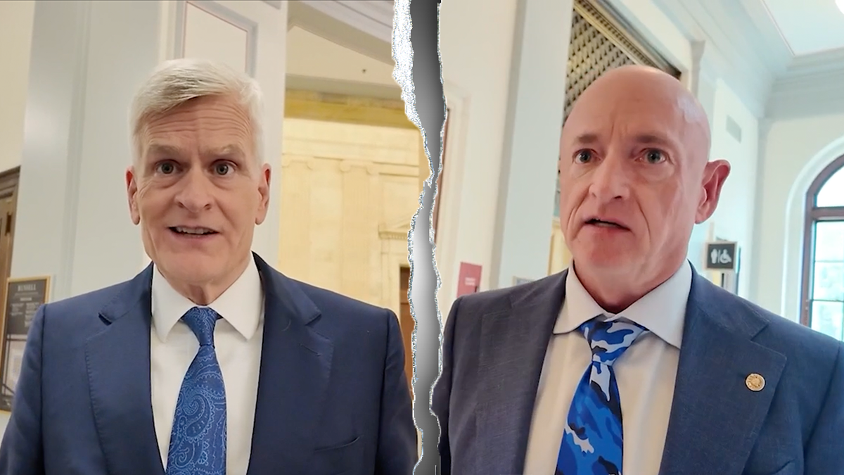 Sens. Bill Cassidy (left) and Mark Kelly