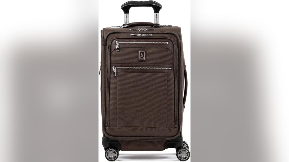 This soft-sided container is cleanable for carry-on.