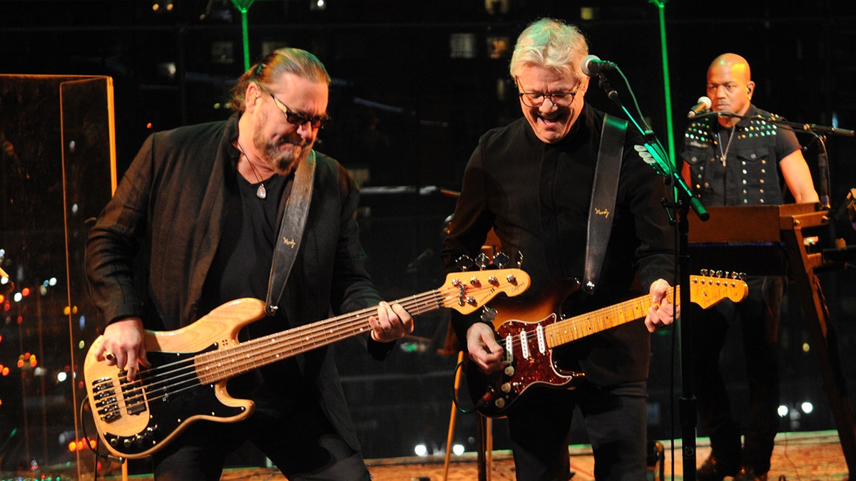 Steve Miller Band plays on stage at concert