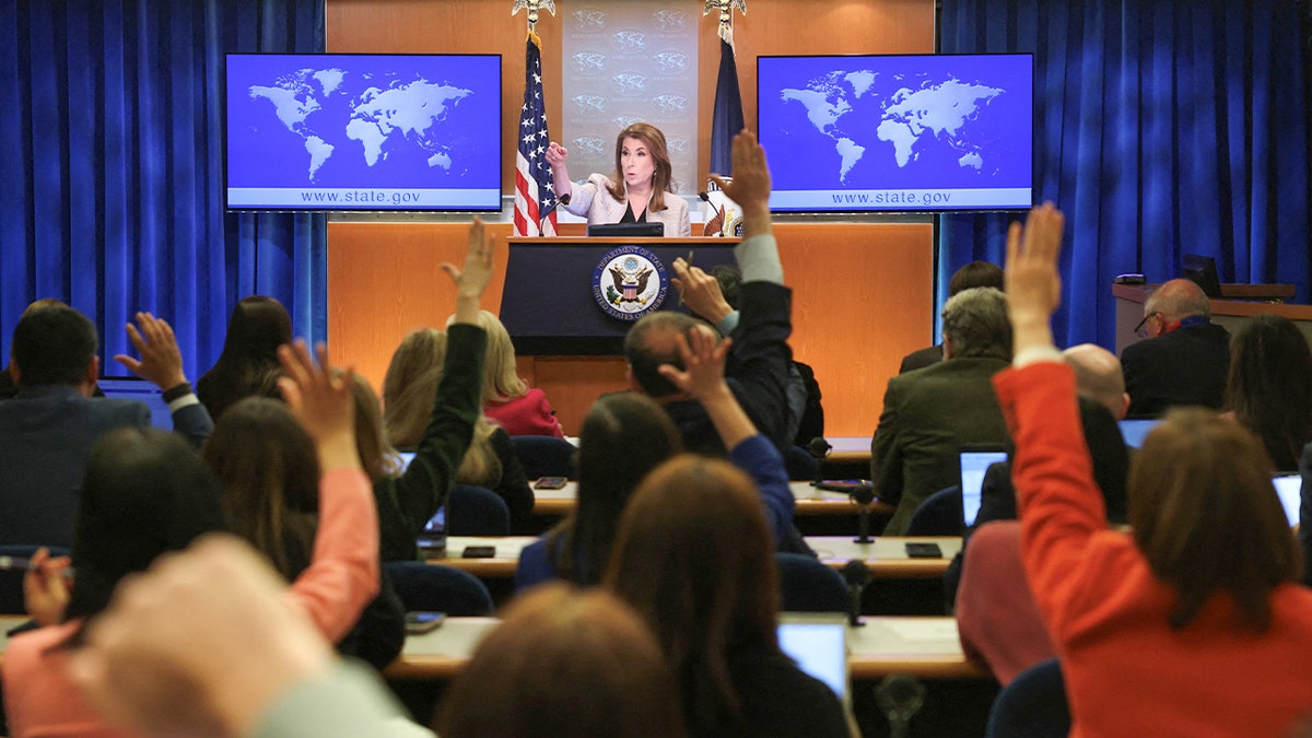 The spokesperson for the State Department, Tammy Bruce, has a briefing