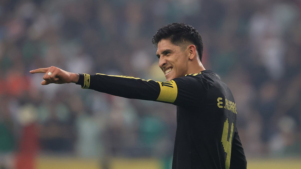 Edson Alvarez reacts on field
