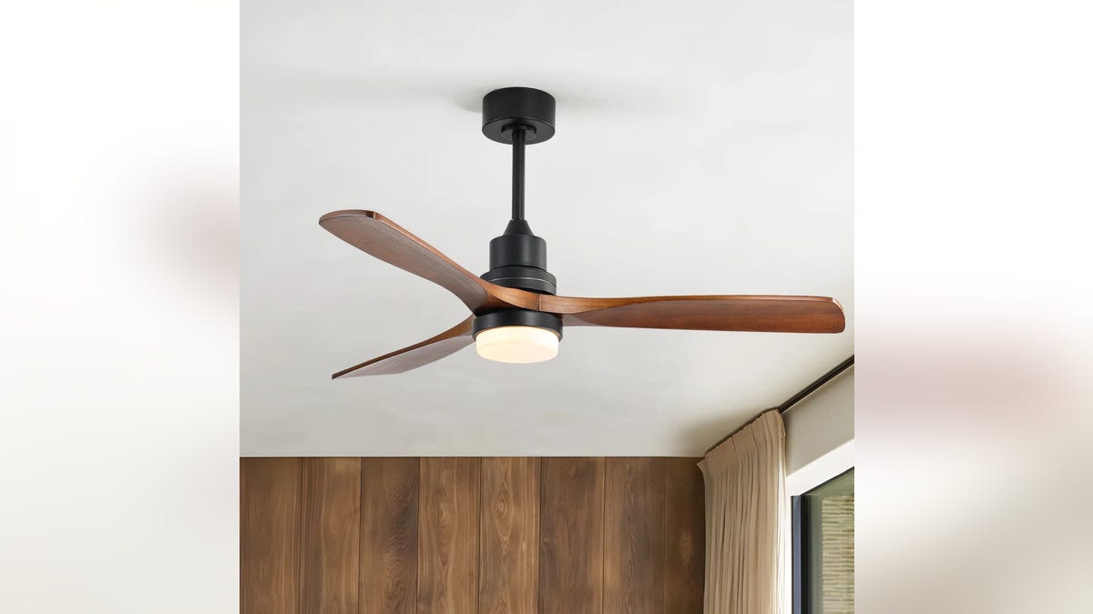 Update your living area with a sleek new fan.