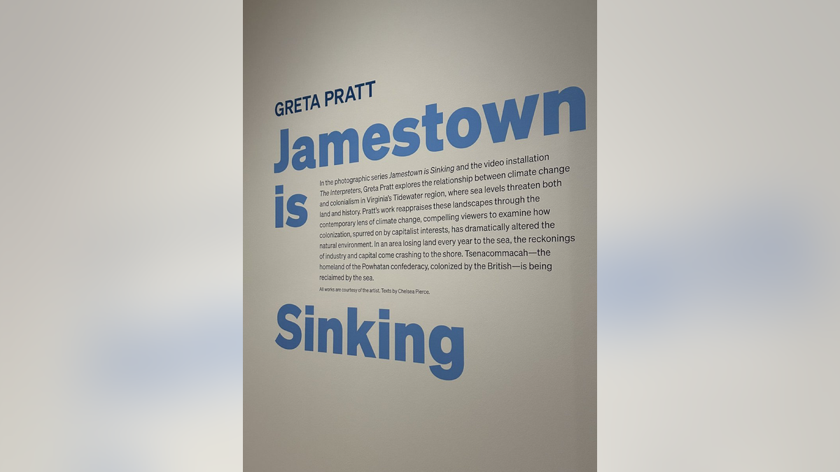  "Jamestown is Sinking." (Photo by Bethany Mandel)