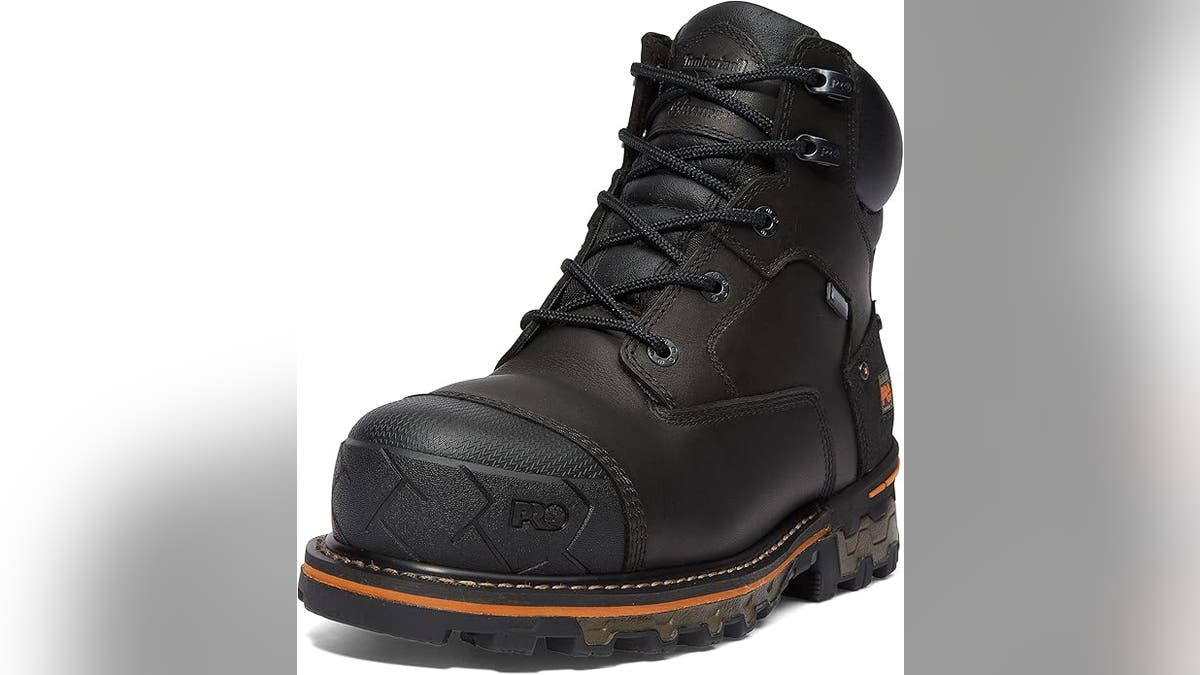 These sturdy work boots keep you comfortable and safe.