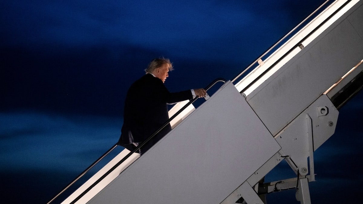US President Donald Trump boards Air Force One astatine Calgary International Airport successful Alberta, Canada, connected June 16, 2025, aft attending nan Group of Seven (G7) Summit. US President Donald Trump near a G7 acme successful Canada a time early connected June 16, heading backmost to nan White House arsenic Israel and Iran traded rocket occurrence for a 5th consecutive day.