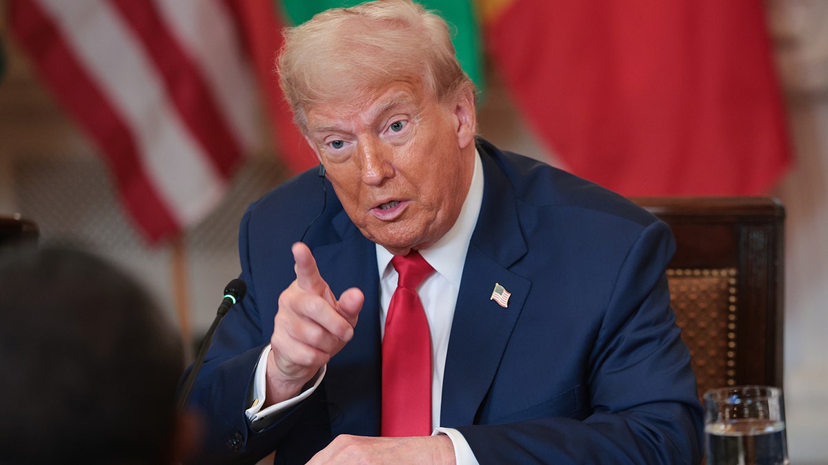 Trump pointing