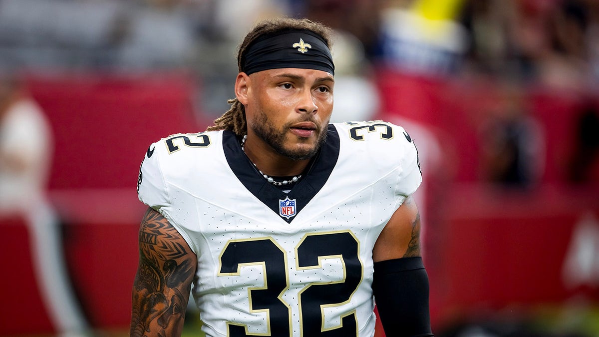 Tyrann Mathieu looks on