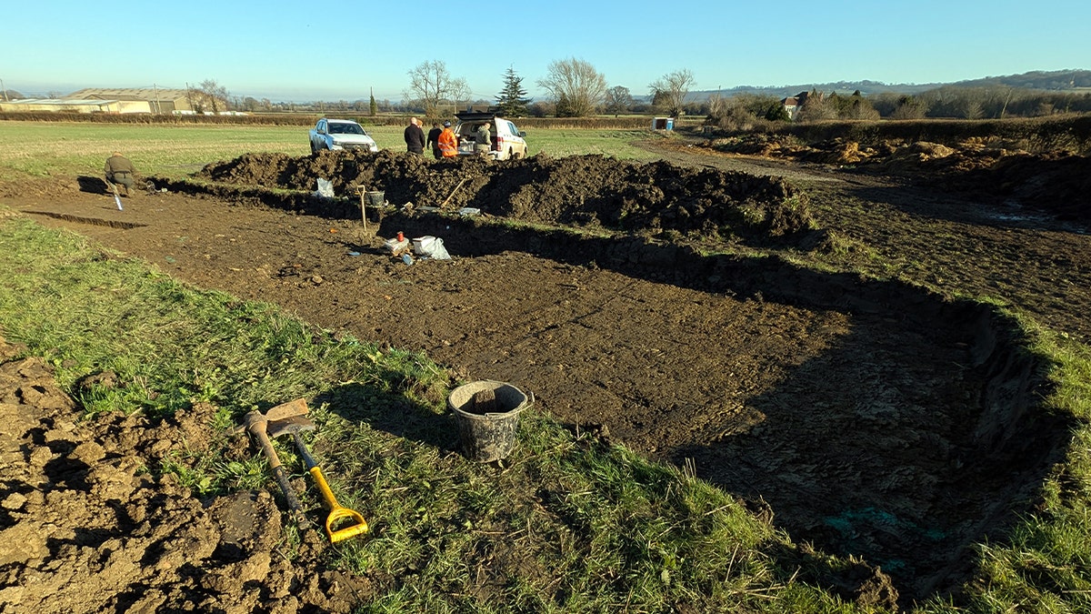 Excavation site in the Cotswolds