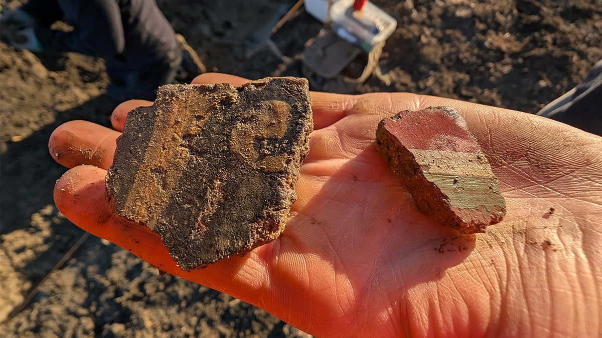 Fragments of Roman plaster