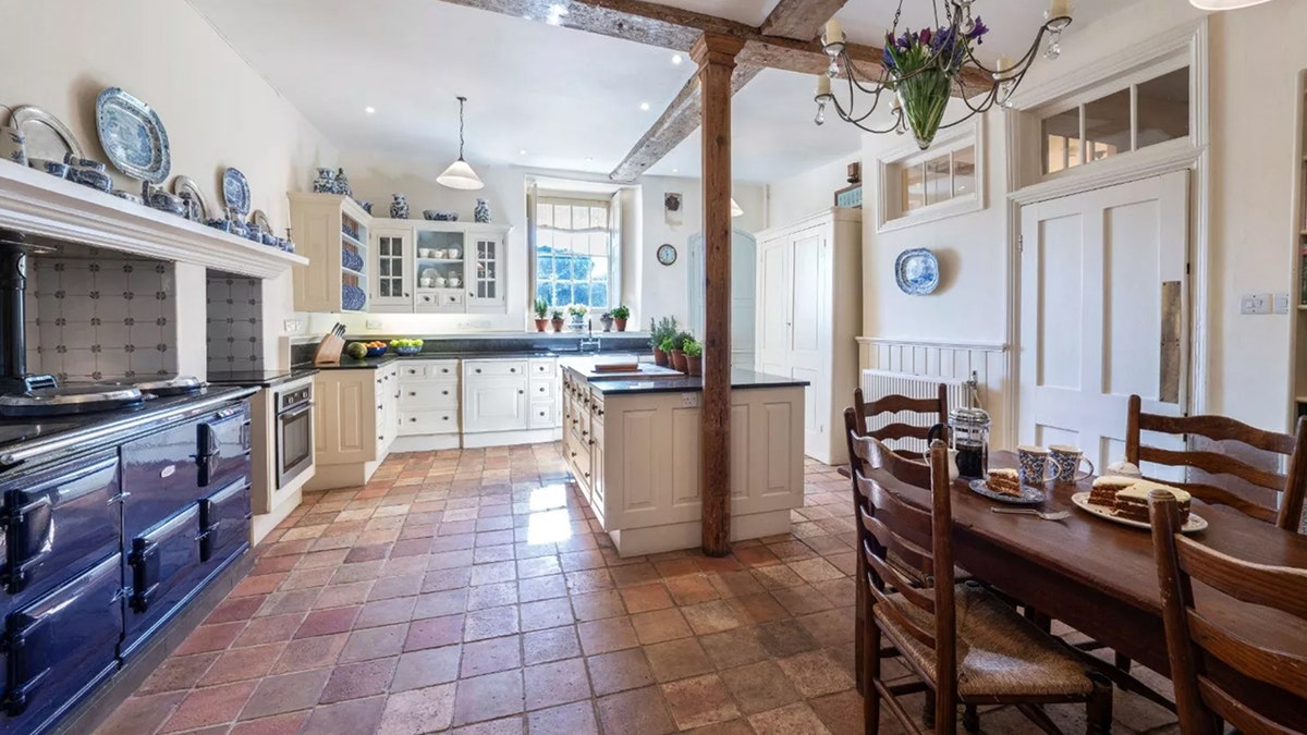 View of house's historic kitchen