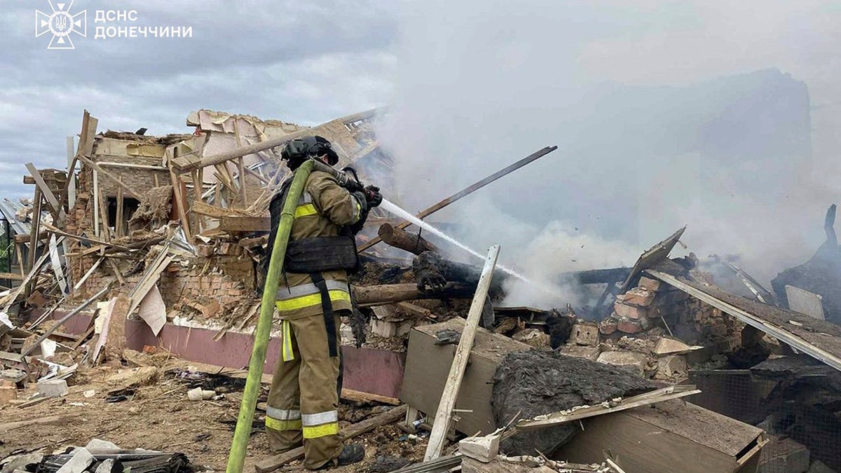 Damage from Russian attack in Ukraine